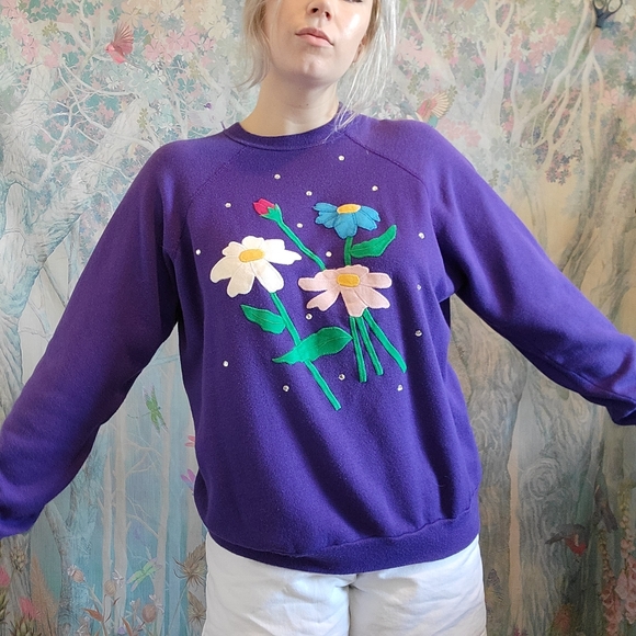 Vintage Sweaters - 90s Vintage Kitschy Sweater